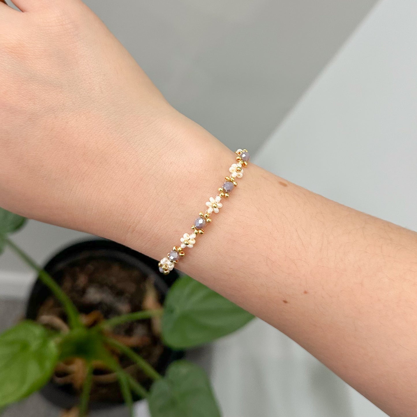 Crystal Daisy Bracelet