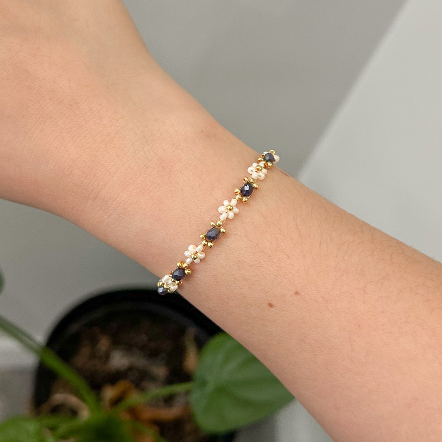 Crystal Daisy Bracelet